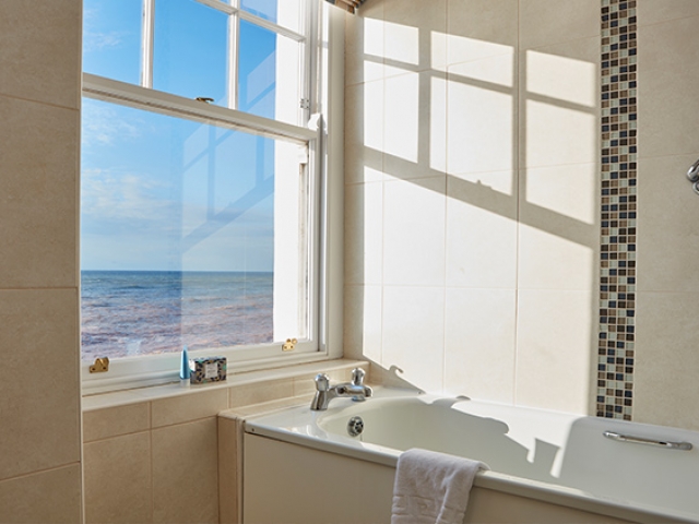 Bathroom with a sea view, Sidmouth