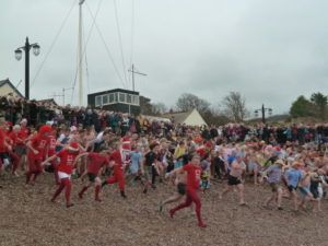 Sidmouth Boxing Day Swim swimmers